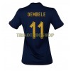 Original Fußballtrikot Frankreich Ousmane Dembele 11 Heimtrikot WM 2022 Für Damen